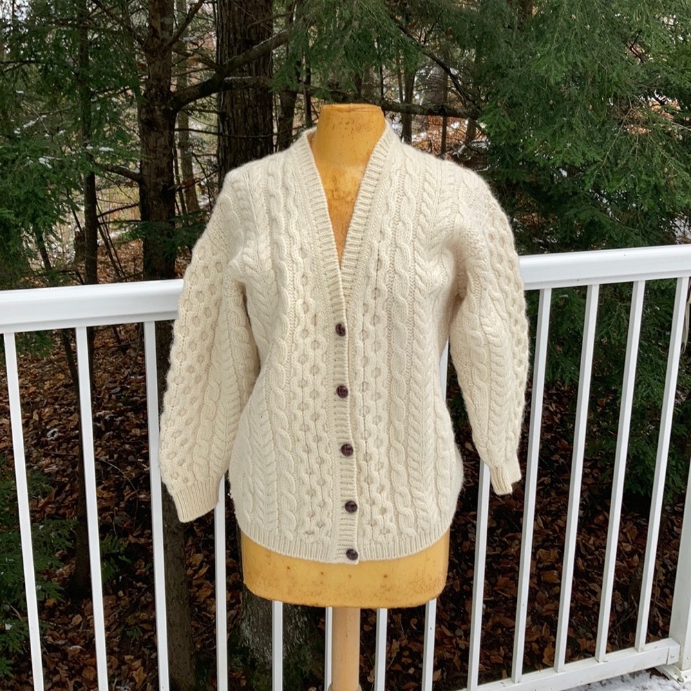 Vintage made in Ireland ll bean fisherman’s sweater